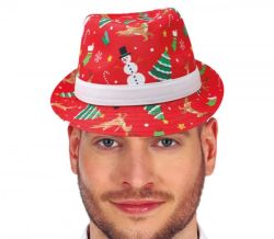 Vánoční klobouk červený