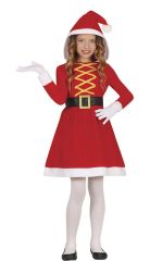 Dětský kostým Santa girl - Velikost 3-4