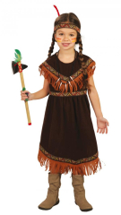 Fiestas Guirca  Dětský kostým Indiánka - Velikost 5-6