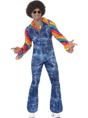 Smiffys  Kostým Groovy Dancer riflový efekt - Velikost M 48-50