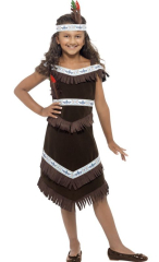 Smiffys  Dětský kostým Indiánka - Pro věk (roků) 4-6
