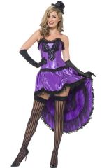 Kostým Burlesque fialová - Velikost M 40-42