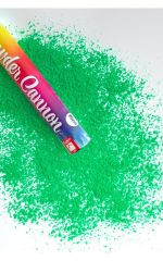 Smiffys  Vystřelovací konfety pudrová barva, zelená- 1 ks