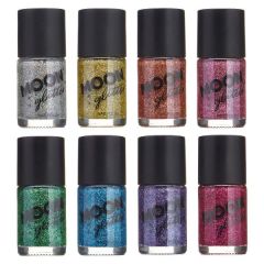 MOON  Glitter lak na nehty 14 ml - Barva Stříbrná