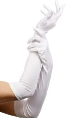 Smiffys  Látkové rukavice bílé 52 cm