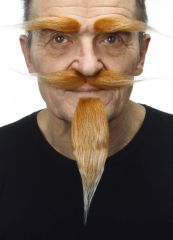 Knír, bradka a obočí rezavé