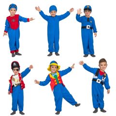 Dětský kostým 5 v 1 modrý