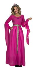 Kostým Středověká princezna růžová - Velikost M/L 42-44