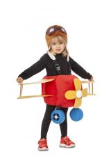 Dětský kostým Pilot s letadlem - Pro věk (roků) 3-4
