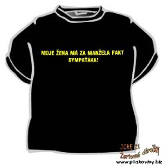 Tričko Moje žena má za manžela fakt ... - Velikost 146