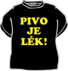 Tričko Pivo je lék - Velikost L