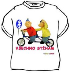 Tričko Pat a Mat Všechno stíhám - Velikost XS