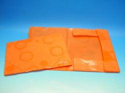 Karton P+P  Složka A4 3 klopy s gumou oranžová /2-939/