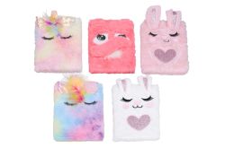 UNIPAP  Deníček linkovaný 15x21 cm plyš, 80 stran ( W026477)