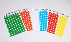 Arch-Zlín  Samolepky trojúhelníky 15mm - 6 barev / 233