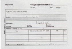 Baloušek  Doklad výdajový pokl.i pro PÚ A6, 50l /ET050/