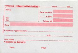 Baloušek  Doklad příjmový-výdajový poklad.- univerz. A6, 50l /ET060/