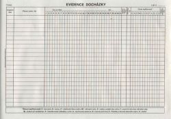 Evidence docházky  A4, 10l /ET407/