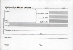 Baloušek  Doklad výdajový pokladní , propis. /PT040/