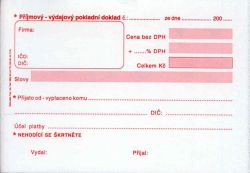 Baloušek  Doklad příjmový-výdajový univerzal. A6, propis. /PT060/