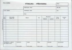 Převodka výdejka A5, propis. /PT230/