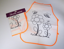 Zástěrka na VV k vybarvení - kytka  (171413)