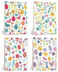 Taška papírová velikonoční se zlatou ražbou (12549)