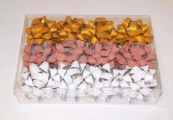 Rozeta 9cm glitr mix 3 barvy mix (S17171)