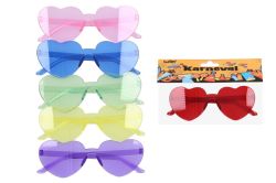 UNIPAP  Set karneval - brýle plastové srdíčka (W045097)