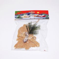 Vánoční dekorace Kraft zvonek 9416, vel 10cm (97519)