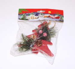 Vánoční dekorace Kraft stromek 9418, výška 10cm (97517)