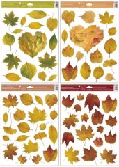 Přerov  Okenní folie 30x42 cm přírodní podzimní listy / 6849