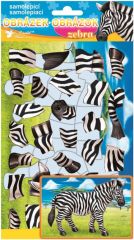 Skládačka samolepicí zebra 14 x 25 cm / 6629