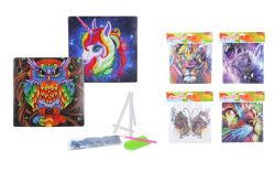 UNIPAP  Kreativita diamond painting 20x20 cm MIX + stojánek (W019139)