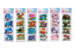 UNIPAP  Nálepky 42x12,5 cm 3D - MIX (W019686)