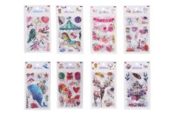 UNIPAP  Nálepky papírové 18,5x10 cm, 6 ks - MIX (W019675)