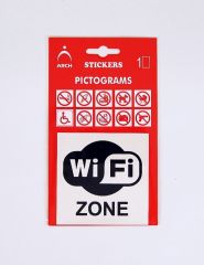 Samolepka Wi-Fi ZONE 655