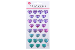 UNIPAP  Nálepky 21,4x10 cm Srdíčka /009648/