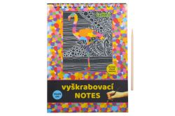 Vyškrabovací notes 14x20cm, 10 listů / W011368