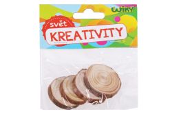 UNIPAP  Dřevěné kolečko 3-4x0,5 cm, 4 kusy (W019764)