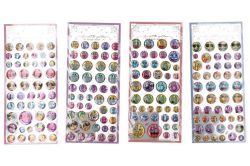 Nálepky obličej mix  W054001