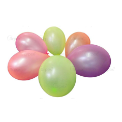 Balónky nafukovací 6 ks - koule střední neonové