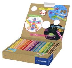 Barevné pastelky Noris Junior, 12 barev, 3v1, STAEDTLER 140 C12