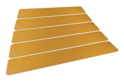 Durable  Podlahové značení Přechod pro chodce, žlutá, 20 x 120 cm, 5 ks/balení, DURABLE 181004 ,balení 5 ks