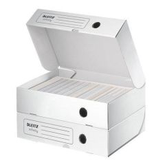 Archivační box Infinity, bílá, A4, 80 mm, horizontální, LEITZ