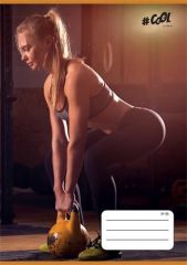 Sešit Fitness life, mix motivů, A5, linkovaný, 32 listů, COOL BY VICTORIA