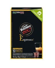 Kávové kapsle Espresso Napoli, kompatibilní s Nespresso, 10 ks, CAFFÉ VERGNANO 2295802 ,balení 10 ks