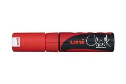 UNI  Křídový popisovač PWE-8K, fluorescenční červená, 8mm, UNI