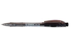 Stabilo  Kuličkové pero Liner 308, černá, 0,3mm, stiskací mechanismus, STABILO