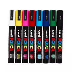 Akrylový popisovač Posca PC-5M, červená, 1,8-2,5 mm, UNI